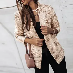Arleth | Blazer  Carreaux Pour Femme | Manches Longues