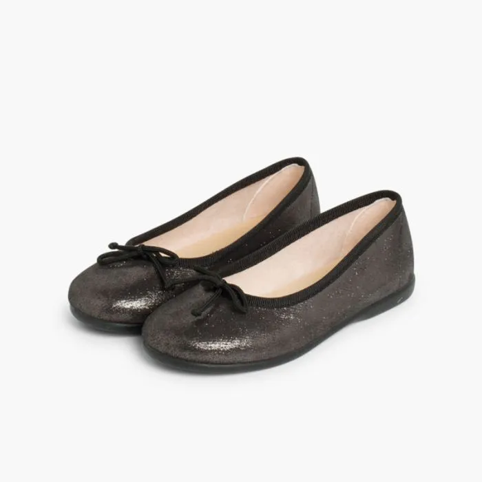 Ballerines Fille et Femme effet brillant