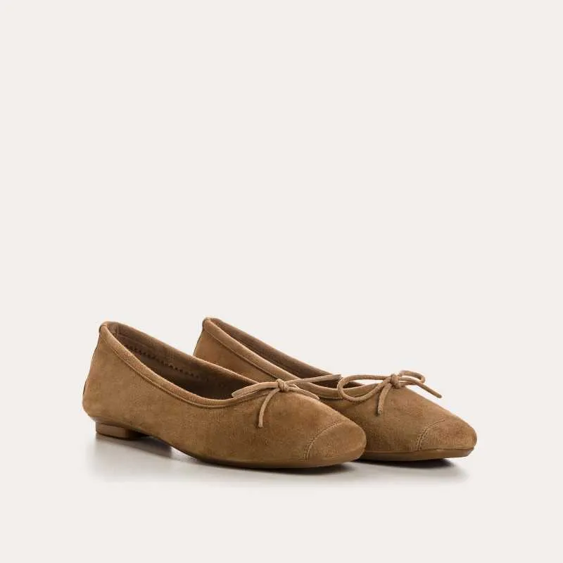 BALLERINES HARMONY CUIR VELOURS CC
