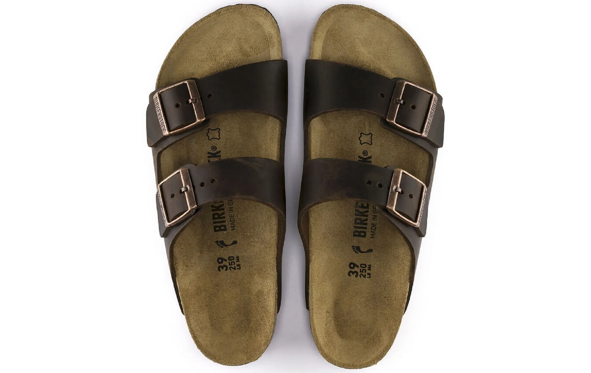 Birkenstock mules arizona 52533 nu oiled habana marron