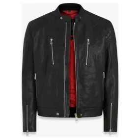 Blouson Belstaff Cheetham Noir - Blouson Moto Cuir