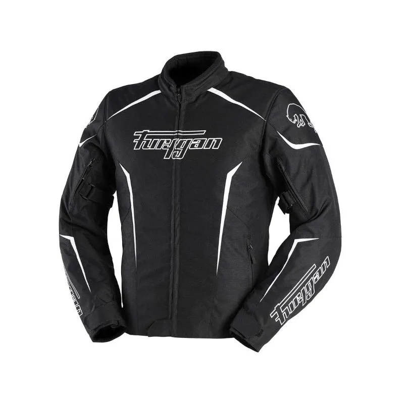 Blouson Furygan Yori Noir/Blanc/Blanc
