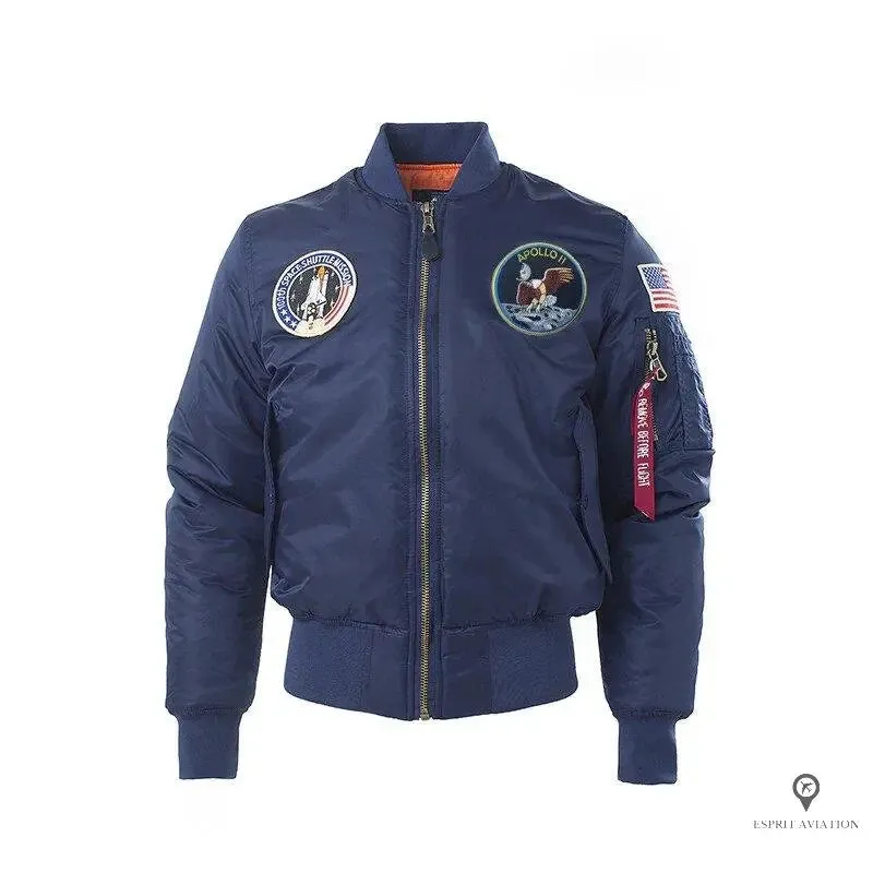Blouson Pilote Homme Bleu Marine