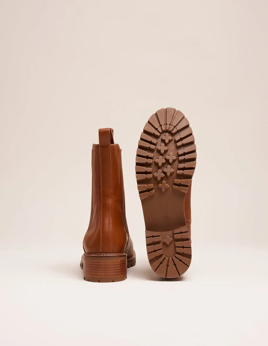 Bottines Dorianne - Cuir cognac