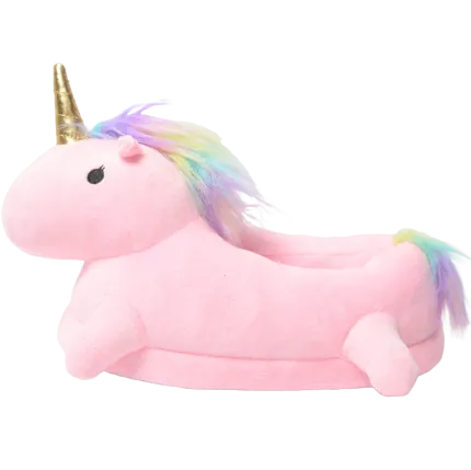 Chaussons Licorne Rose