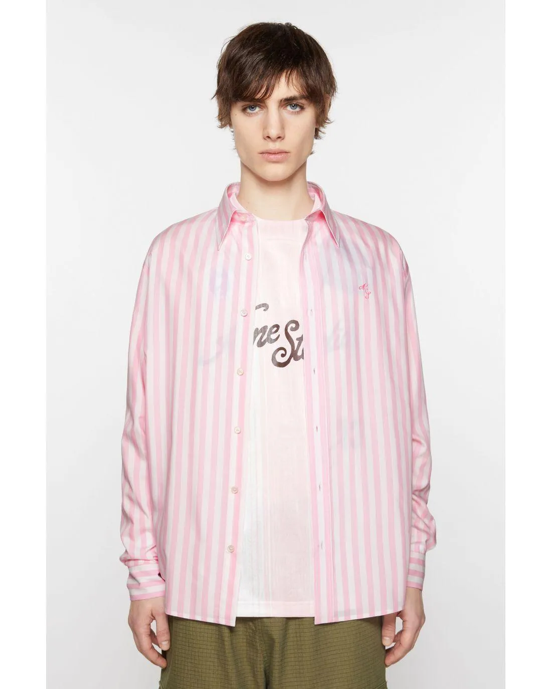 CHEMISE A RAYURES ROSE ET BLANCHE - Acne Studios | Chez Maman Rouen