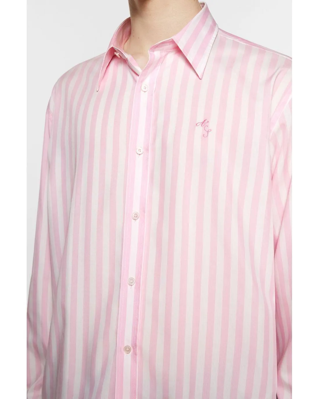 CHEMISE A RAYURES ROSE ET BLANCHE - Acne Studios | Chez Maman Rouen