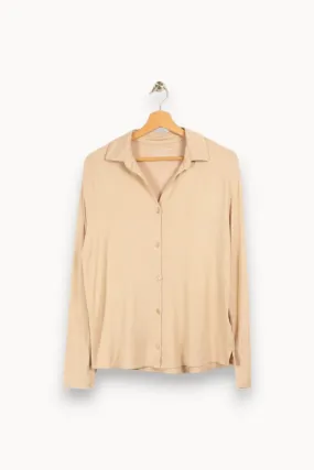 Chemise beige pailletée - Taille S/36
