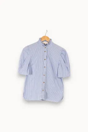 Chemise bleue rayée - Taille M/38