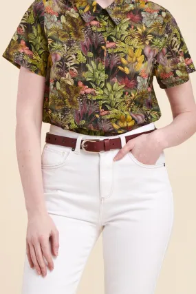 Chemise imprimée en coton biologique -  S/36
