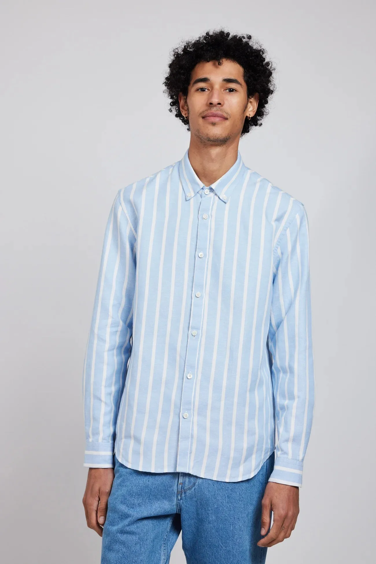 Chemise TOKYO HEMP Blue/White stripes
