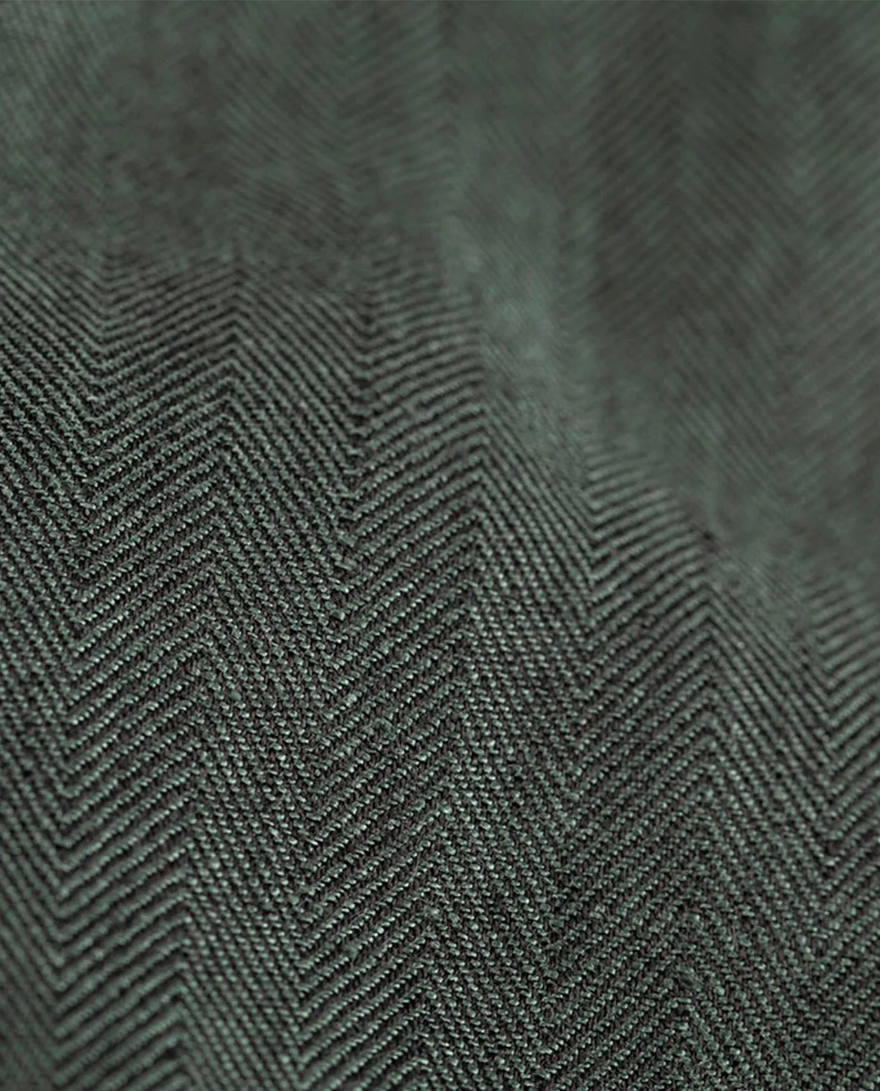 Chemise à chevrons en lin vert