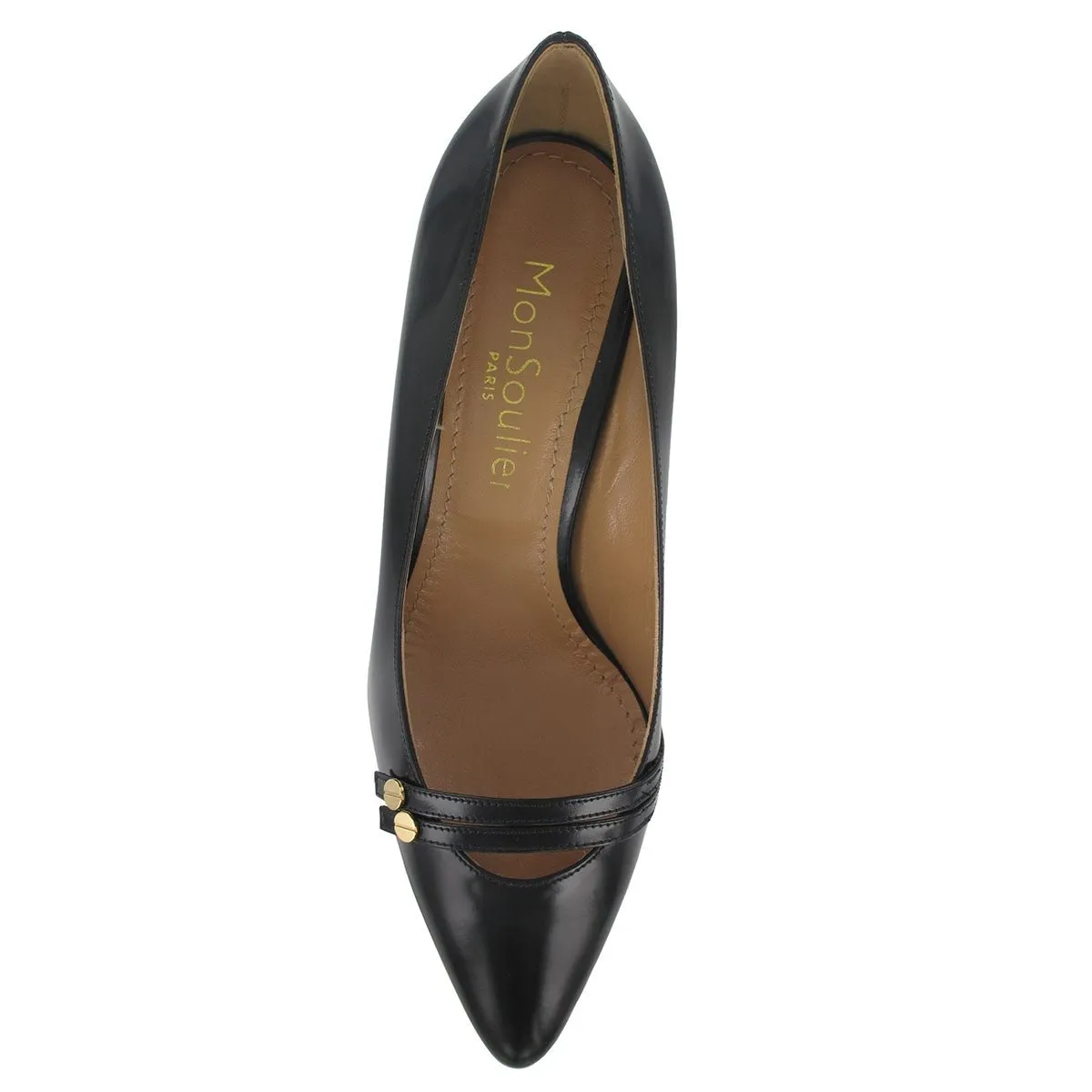 Escarpin veau glacé noir PARADIS chaussures femme fabrication italienne