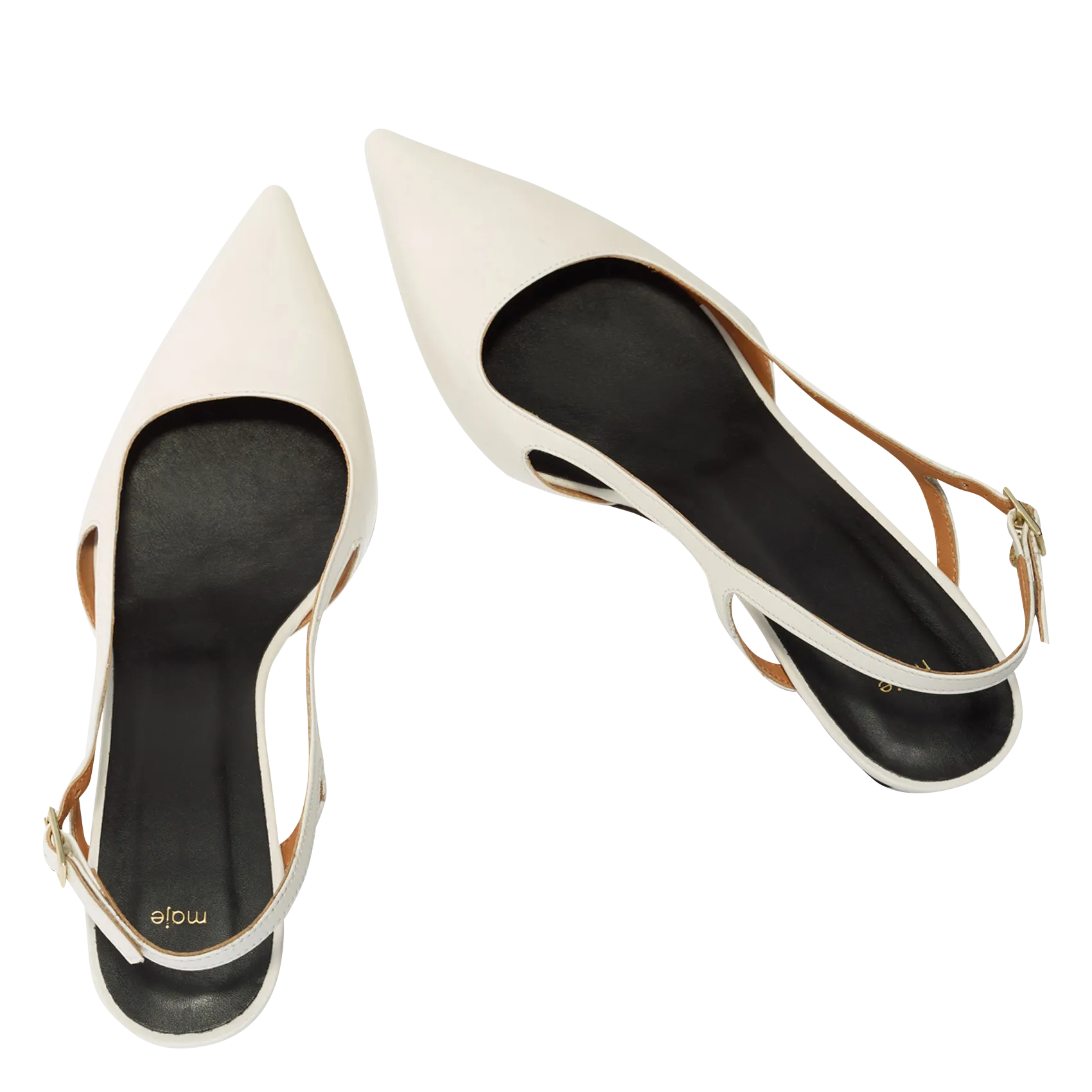 ESCARPINS SLINGBACK EN CUIR - MAJE pour FEMME | Printemps