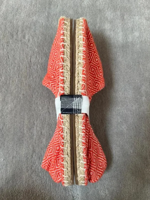 Espadrilles orange corail en jute tressé - Diamond