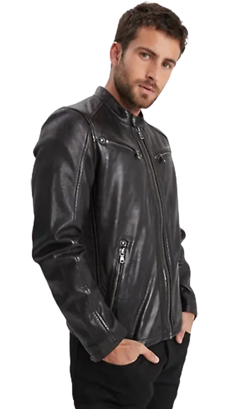 Gafino Blouson cuir Homme Daytona