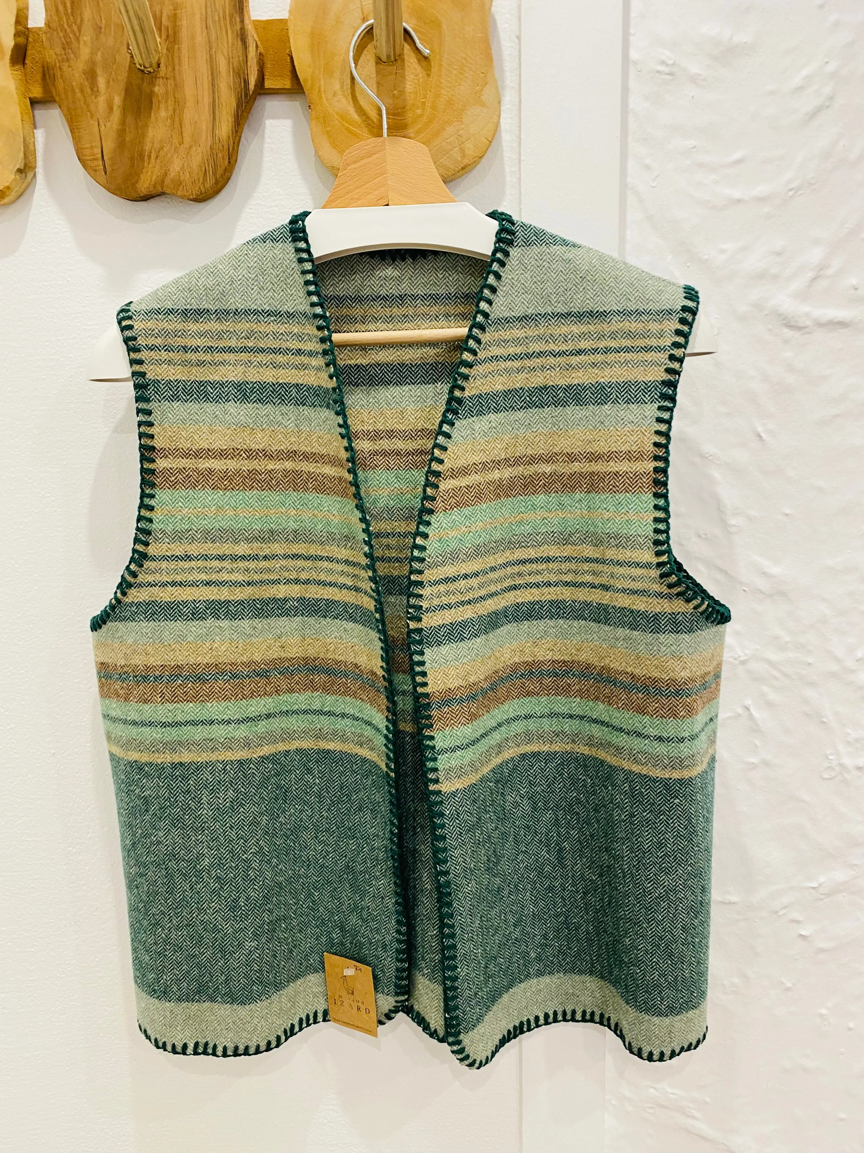 Gilet Bayadères – Laine recyclée
