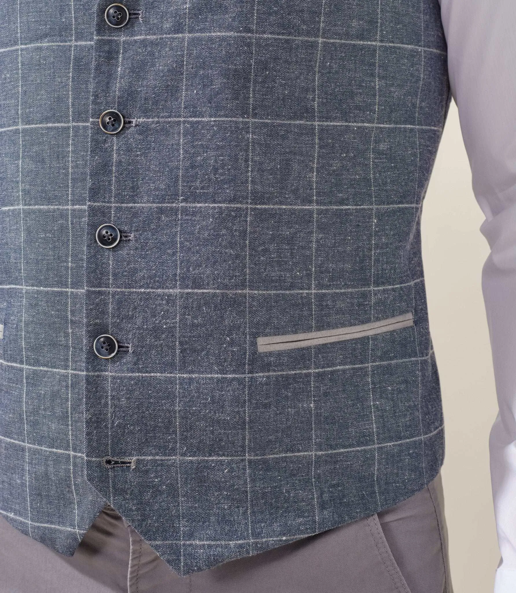 Gilet casual bleu Levasion