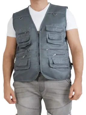 Gilet de pêche Kebello - Gris