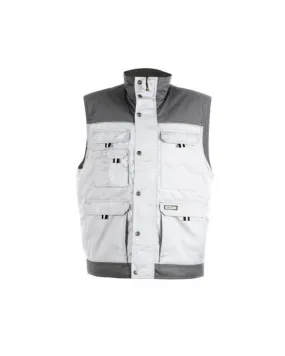 Gilet sans manches polaire Hulst blanc et gris - DASSY
