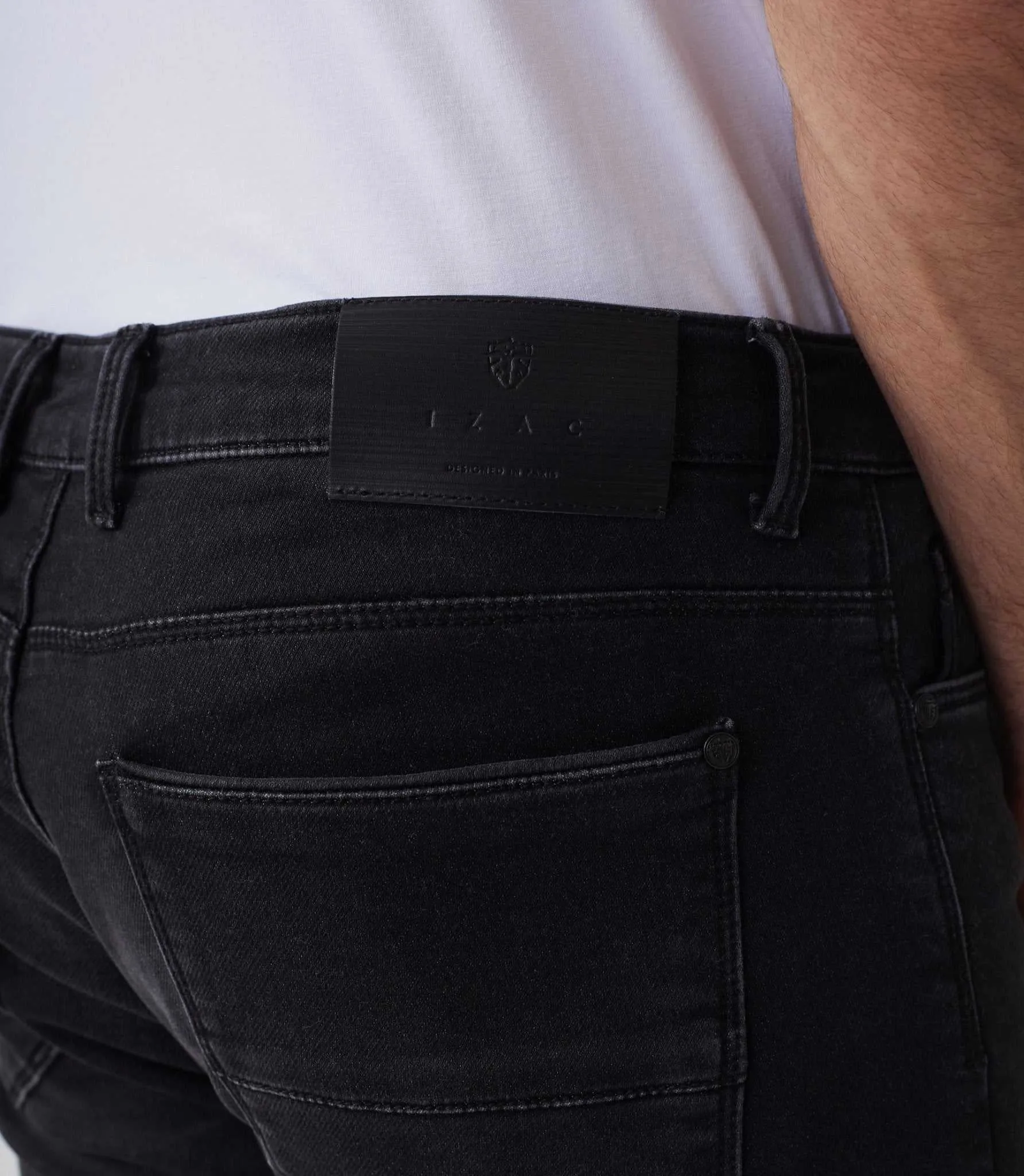 Jean molleton super slim noir Loyal