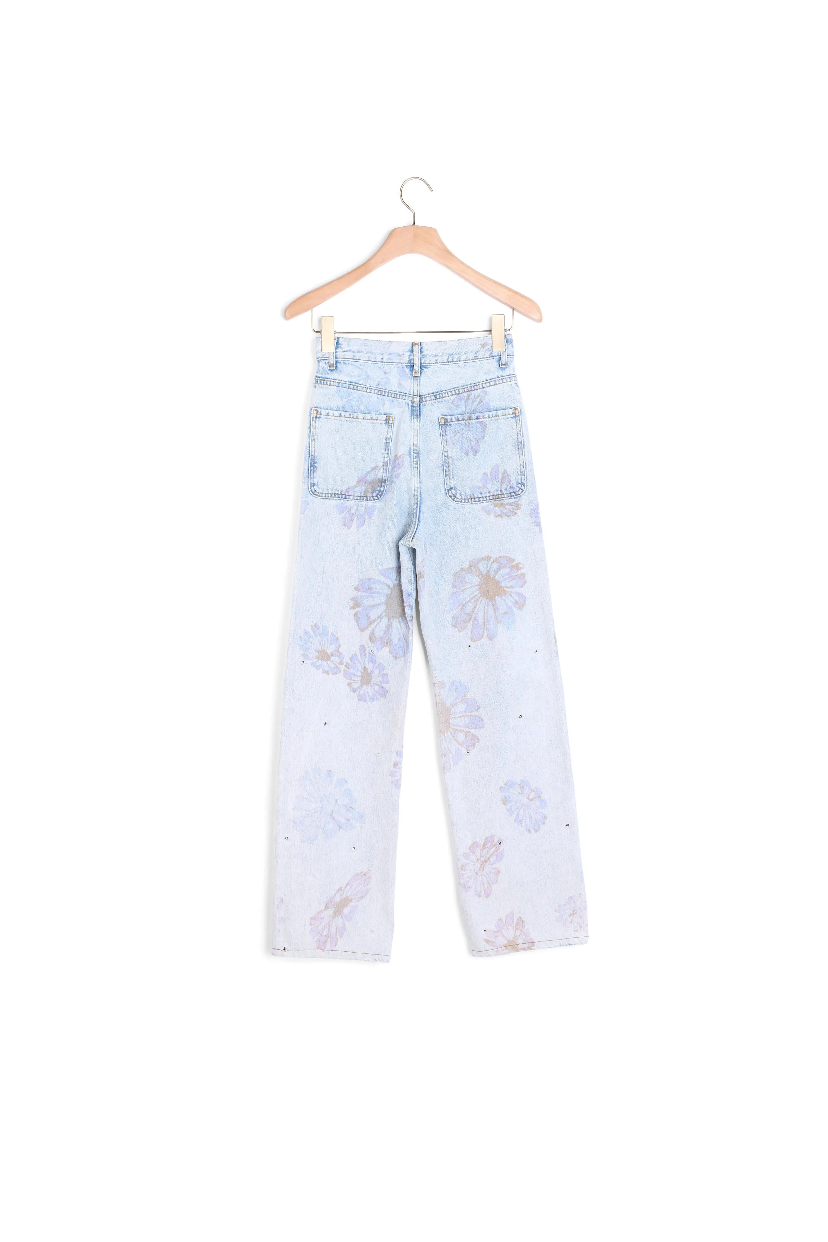 Jean motifs fleur