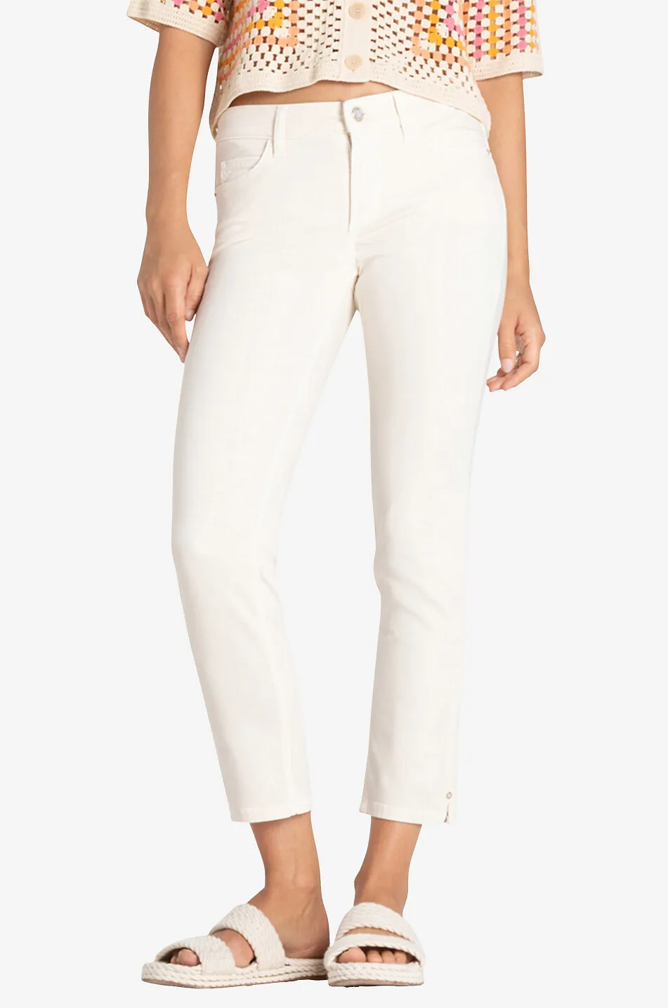 Jean slim en denim toucher velours Piper