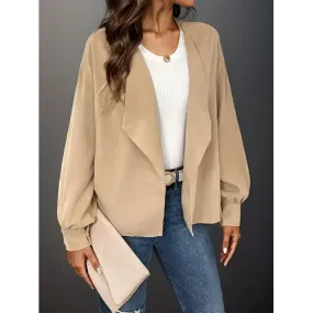 Jovie | Manteau  Col  Revers Pour Femmes | Manches Longues