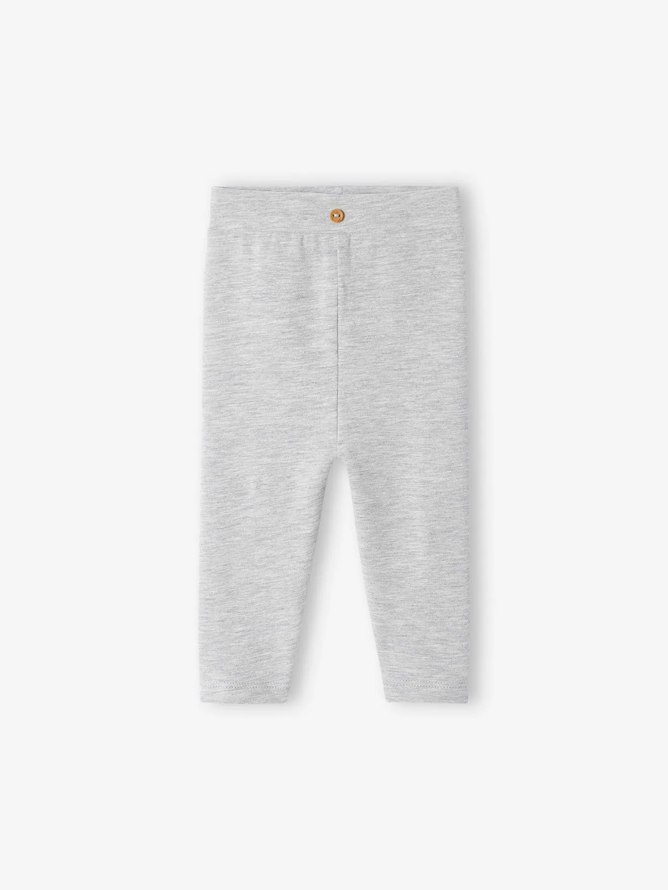 Legging bébé coton biologique gris chiné - Vertbaudet