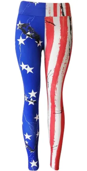 Legging Imprimé Drapeau Américain