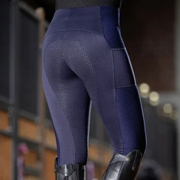 Legging équitation femme HKM Mesh full grip