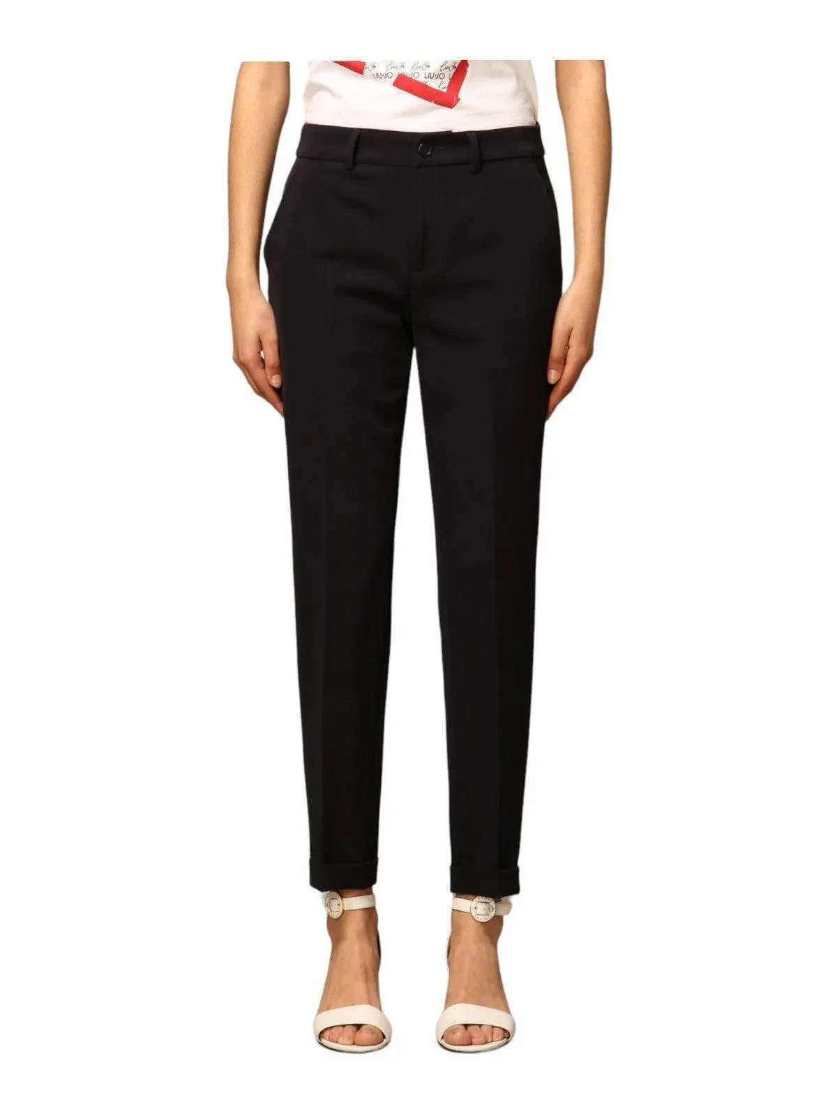 LIU JO WHITE Pantalon Femme WXX046T7896 93921 Bleu