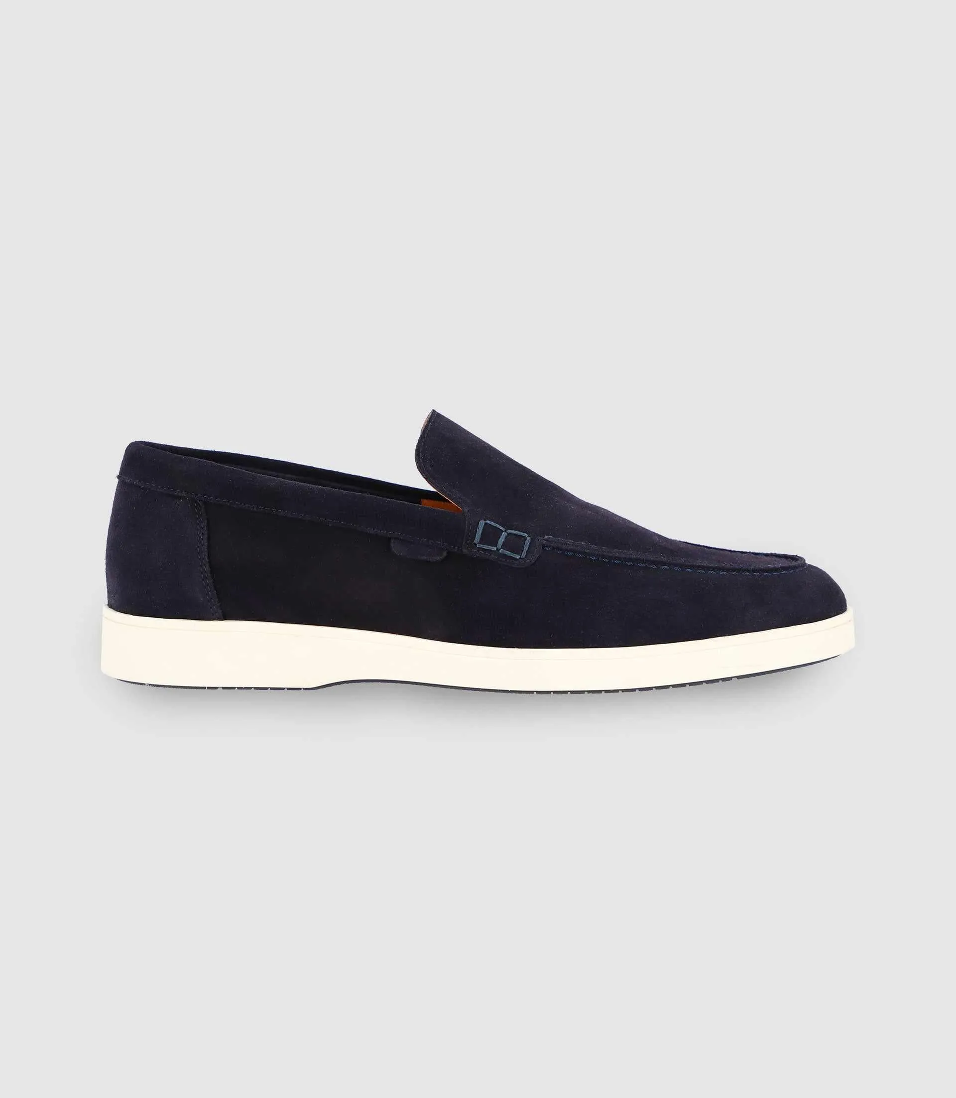 Mocassins en daim marine