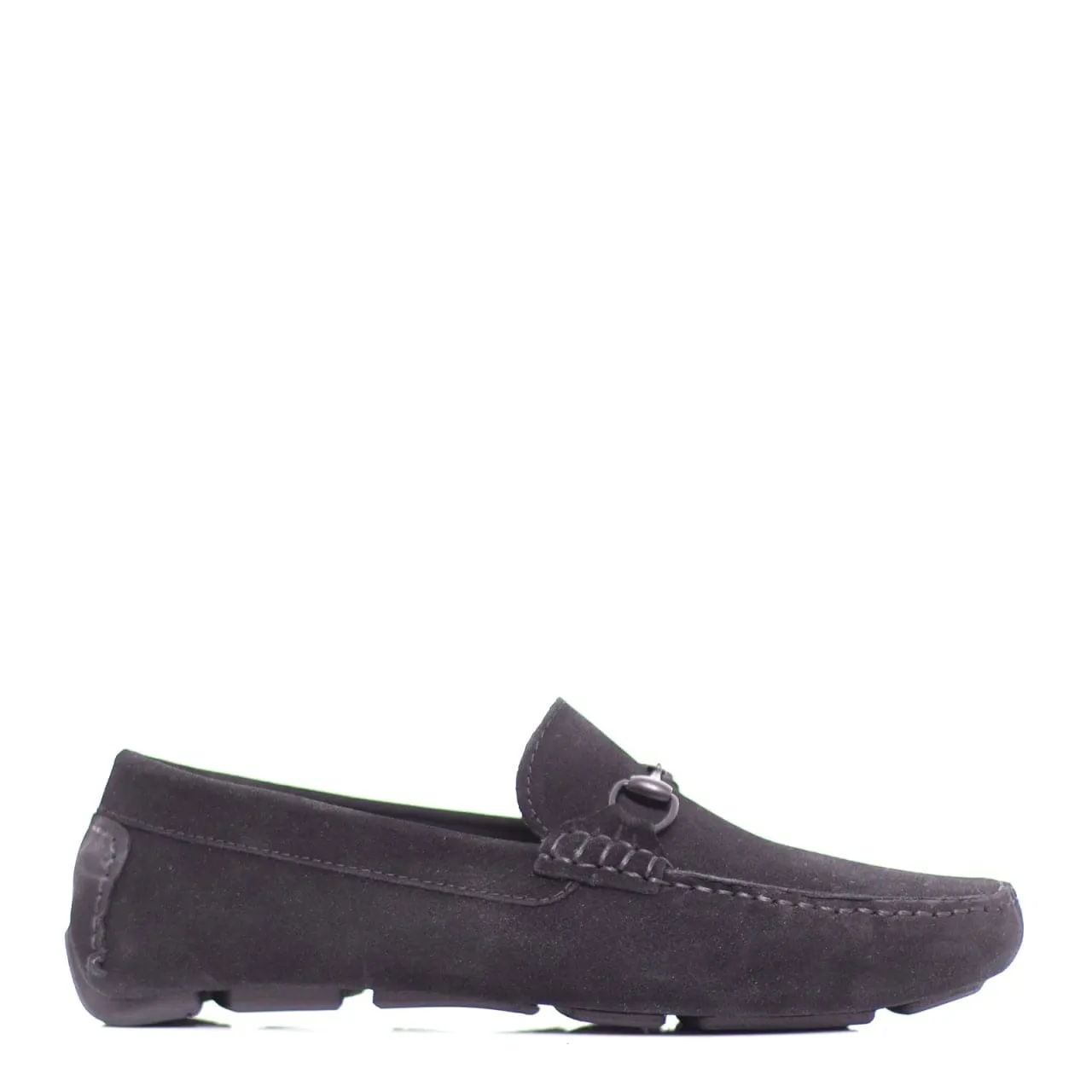 MOCASSINS HOMME DAIM - NOIR