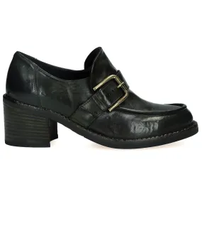 Mocassins à talons Patrizia cuir Kaki King Tartufoli - Jane de Boy