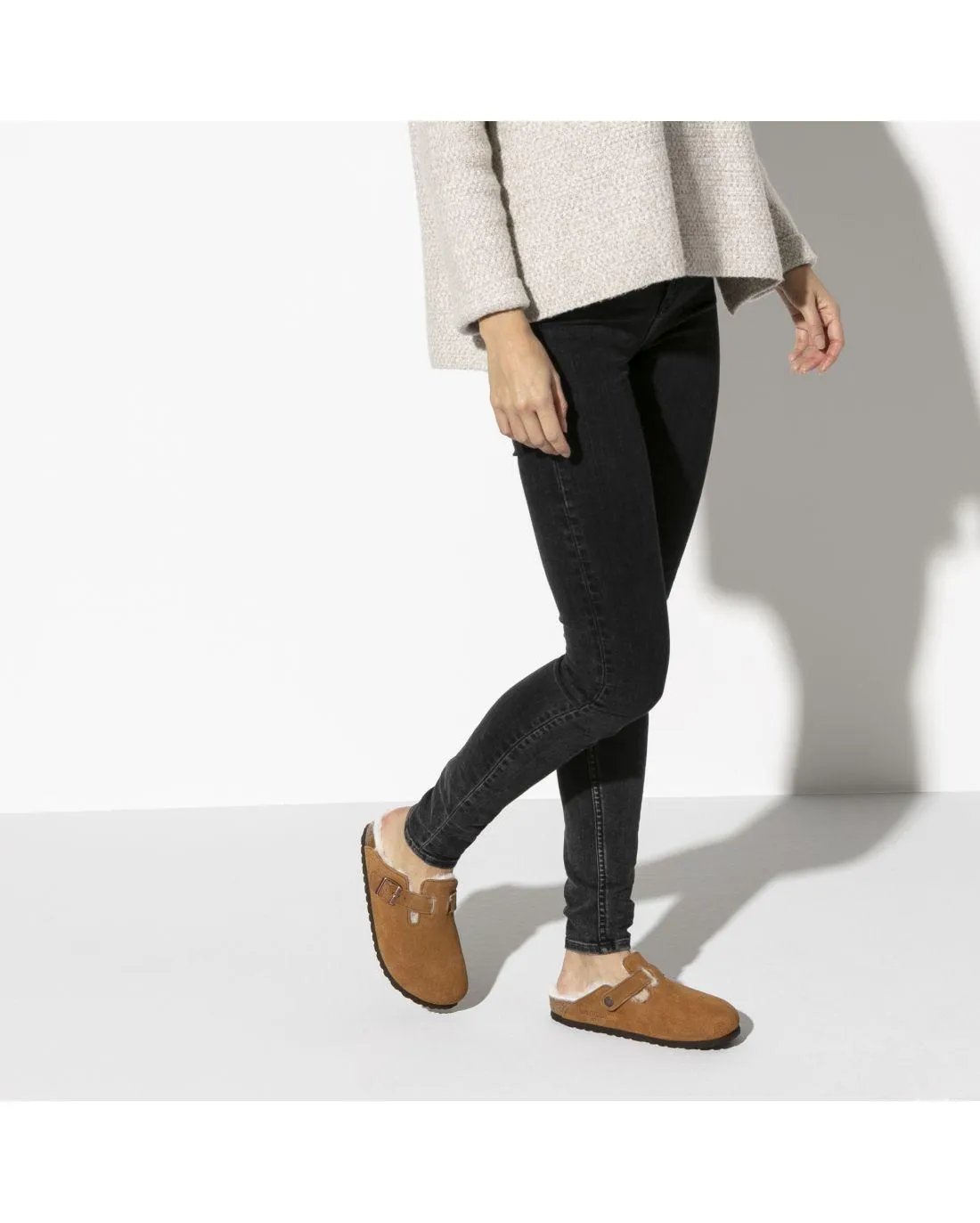 MULES BOSTON FOURRURE MINK - Birkenstock | Chez Maman Rouen