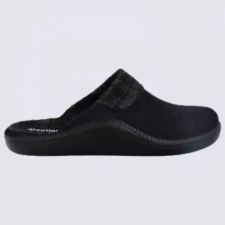 Mules Westland by Josef Seibel, mules confort homme en textile bleu foncé | Igert Chaussures&Maroquinerie