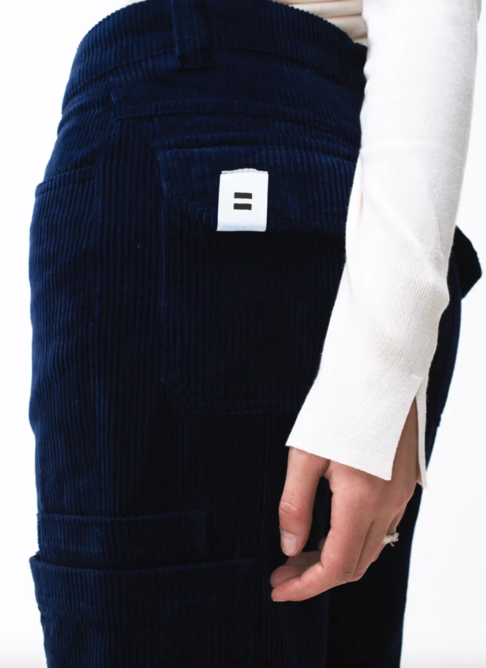 Pantalon cargo denim - S/36