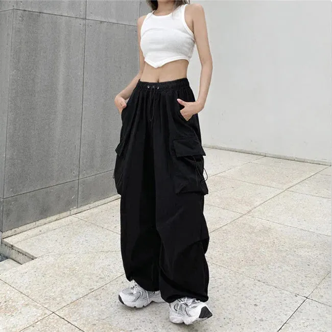 PANTALON CARGO FEMME NOIR GOTH