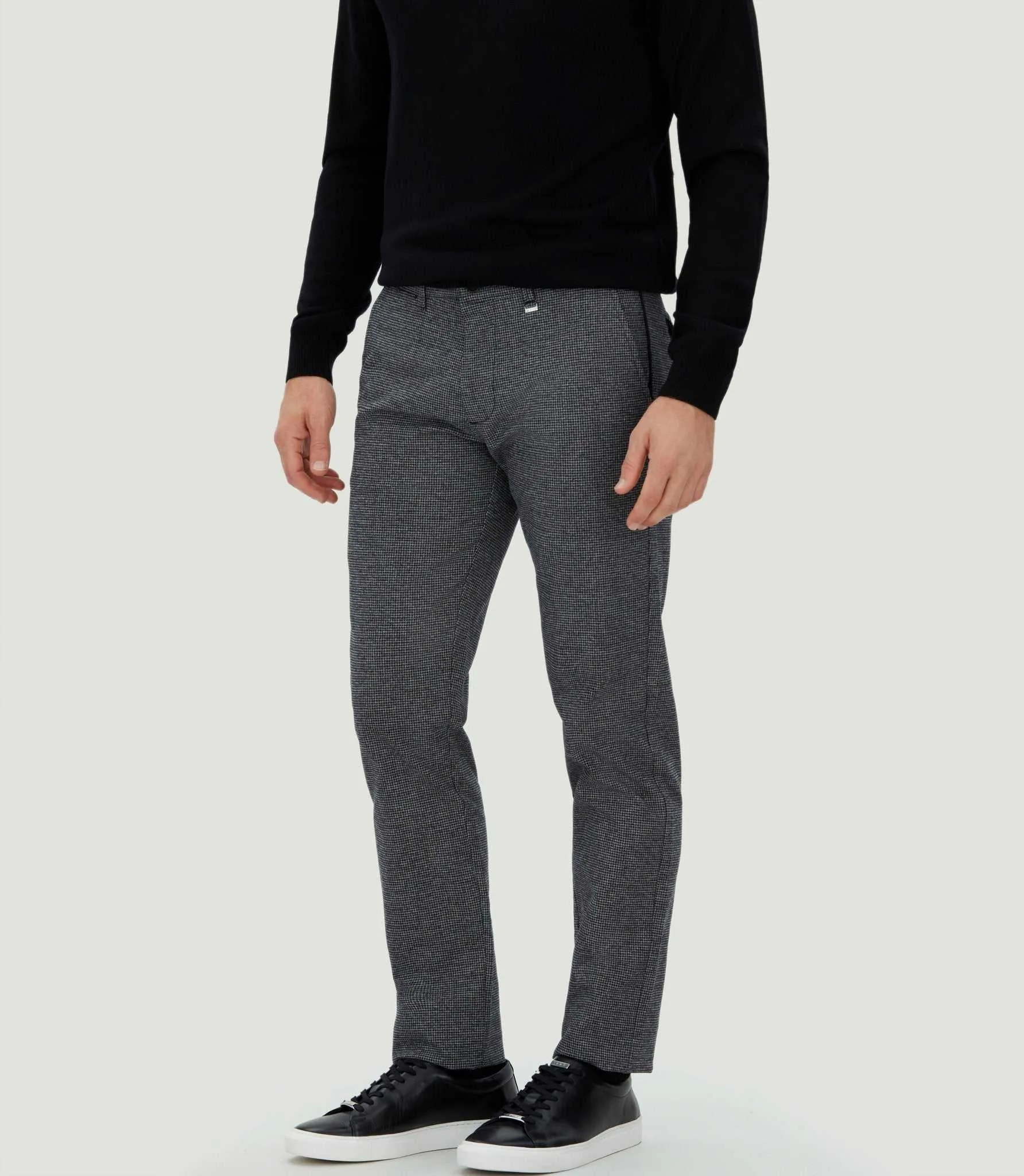 Pantalon chino esprit lainage gris Cyrano