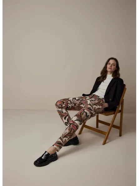 Pantalon chino floral Summum