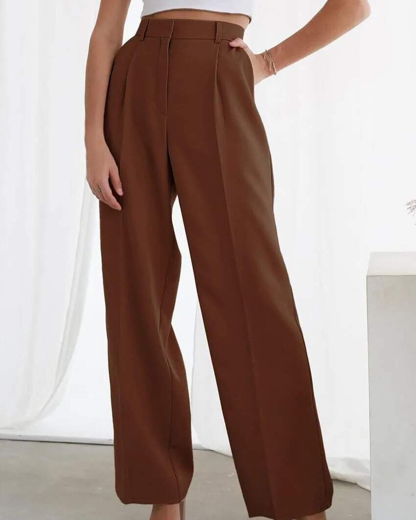Pantalon Fluide Taille Haute - Jane