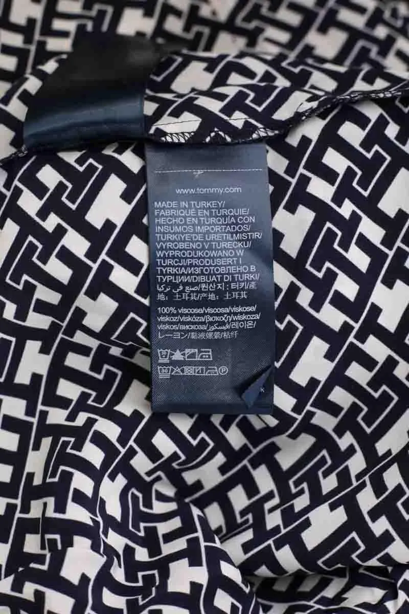 Pantalon large bleu