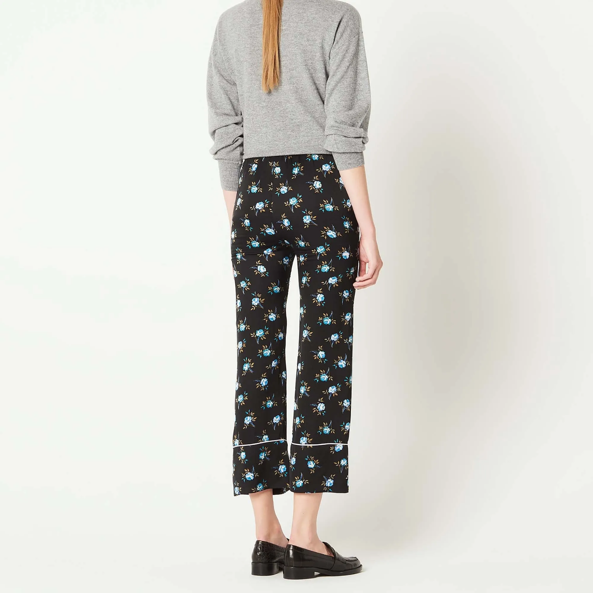 Pantalon large imprimé