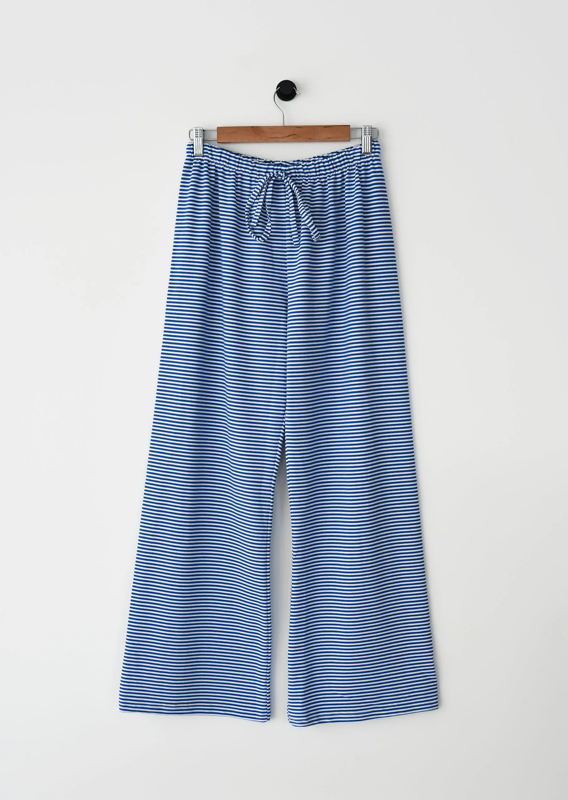 Pantalon rayé avec taille élastique