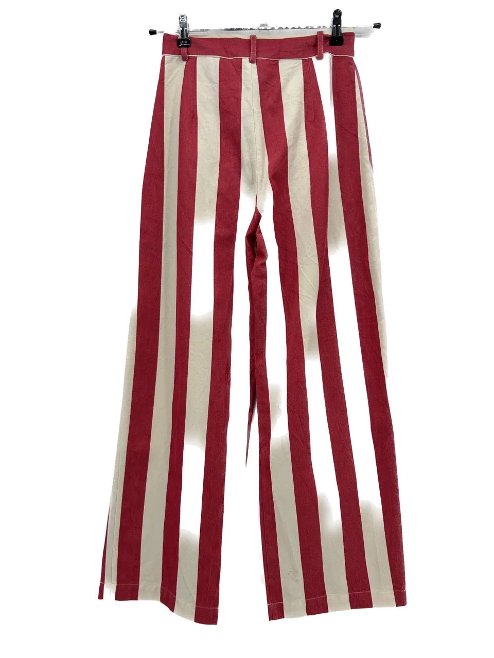 Pantalon wide rayé