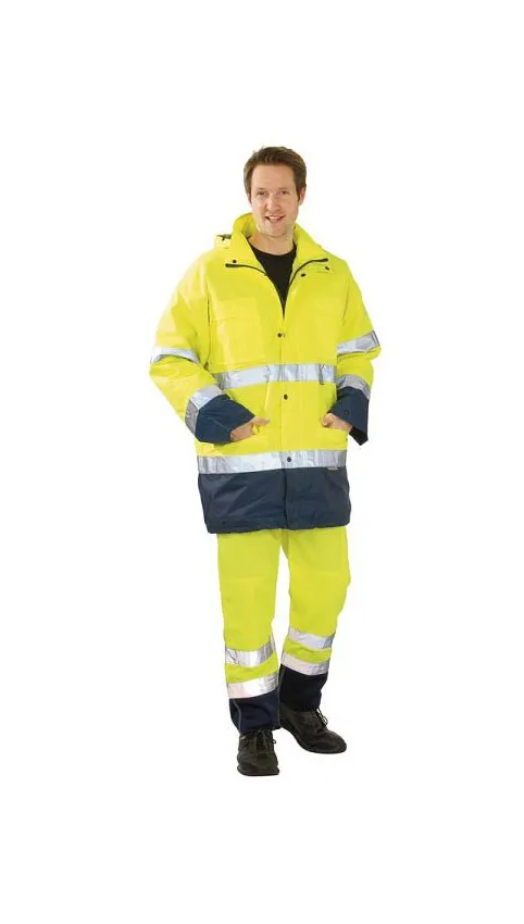 Parka haute visibilité Planam jaune/marine taille L 2057052 acheter à bas prix 