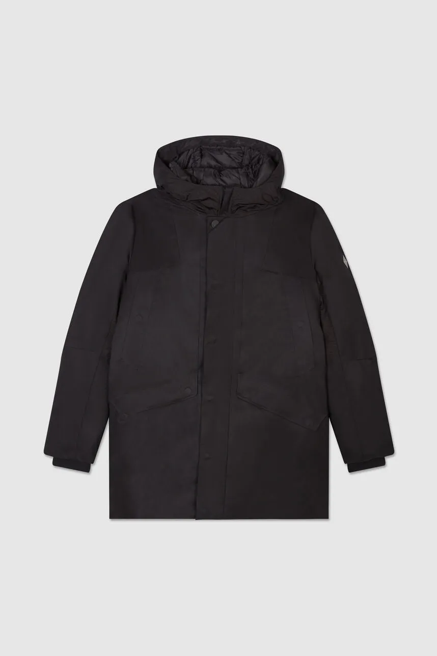 Parka à col montant HANTZ CHARBON