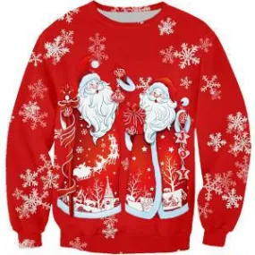 Pull Père Noel Vintage Homme