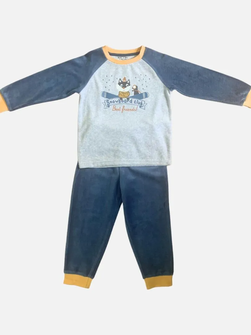 Pyjama 'Snow Adventure' 'TouDou' - Bleu